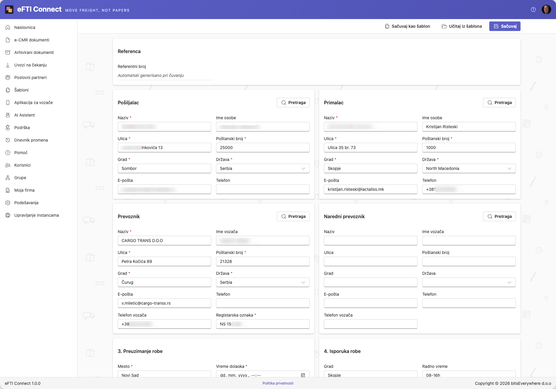 The new e-CMR form